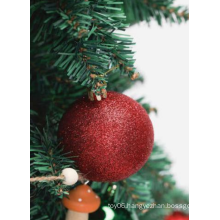 Christmas Ball Ornaments Shatterproof Red Glitter Balls